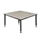 Kee Square Square Classroom Tables, 42 W, 42 L, 23-34 H, Wood, Metal, Maple TB4242PLAPBK - alternate 6